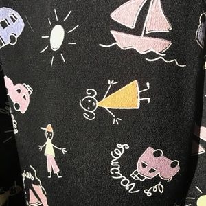 Sareet Rayon Patterned Maxi Skirt Medium